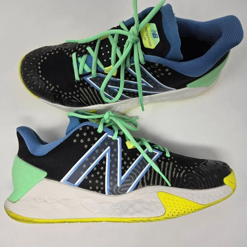 NEW BALANCE FRESH FOAM LAV V2 BLACK HERITAGE BLUE SAMPLE TENNIS SHOE MENS 10 - Picture 1 of 10